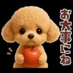 【3D】毎日使える挨拶♡トイプードル