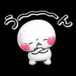 ぷくつやシール風♡ず～っと使えるお返事