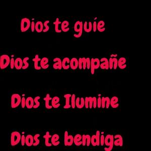 Dios te guie Dios te acompañe Dios te ilumine Dios te bendiga - getsticker.com