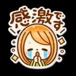 ぷっくりシール風♡女の子