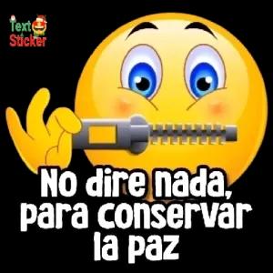 No dire nada, para conservar la paz - getsticker.com