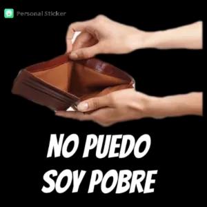 NO PUEDO SOY POBRE - getsticker.com