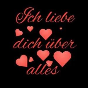 Ich liebe dich über alles - getsticker.com