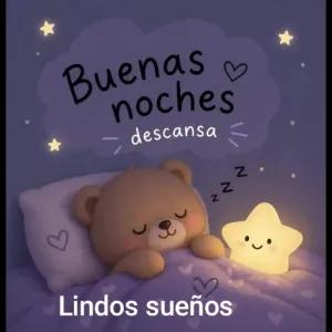 Buenas noches descansa Lindos sueños - getsticker.com