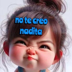 no te creo nadita - getsticker.com