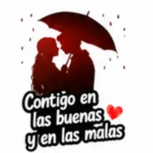 Contigo en las buenas y en las malas - getsticker.com
