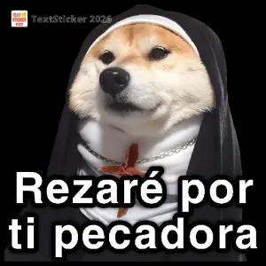 Rezaré por ti pecadora - getsticker.com