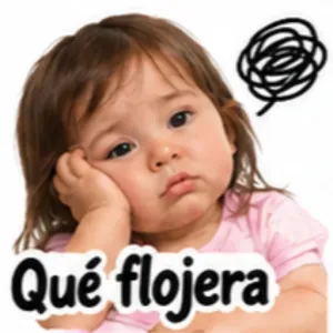Qué flojera - getsticker.com