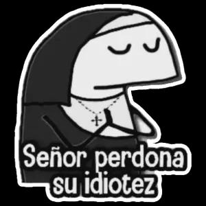 Señor perdona su idiotez - getsticker.com