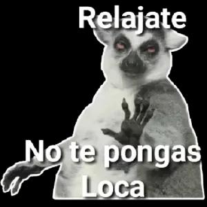 Relajate, No te pongas Loca - getsticker.com