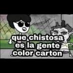 que chistosa es la gente color carton