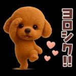 【3D】毎日使える挨拶♡トイプードル