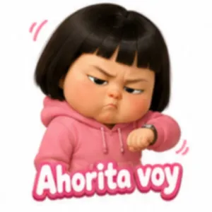 Ahorita voy - getsticker.com