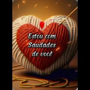 Estou com Saudades de você - getsticker.com
