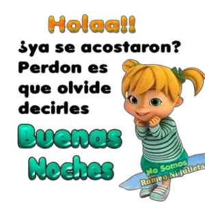 Holaa!! Jya se acostoron? Perdon es que olvide decirles Buenas Noches No Somos Romeo Ni Julieta - getsticker.com