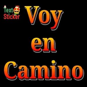 Voy en Camino - getsticker.com
