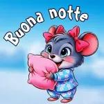 Con affetto vi saluto E vado a letto. Buonanotte