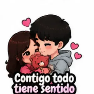Contigo todo tiene sentido - getsticker.com