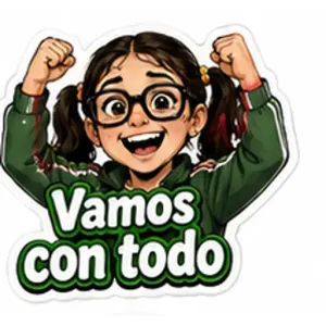 Vamos con todo - getsticker.com