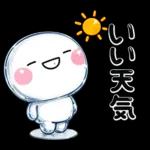 毎年使える♡と～っても暑い日雨のスタンプ