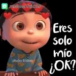 Personal Sticker Eres solo mío ¿OK?