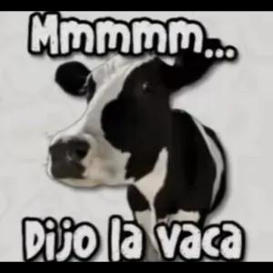 Mmmmm... Dijo la vaca - getsticker.com