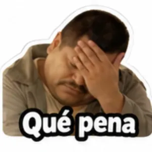 Qué pena - getsticker.com