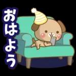 子犬と子猫の春スタンプ