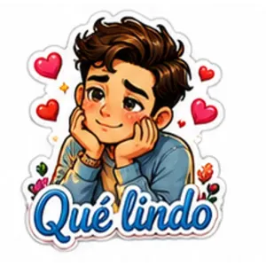 Qué lindo - getsticker.com