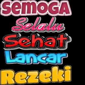 SEMOGA Selalu Sehat Lancar Rezeki - getsticker.com