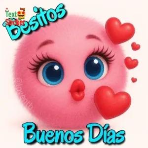 Besitos, Buenos Días - getsticker.com
