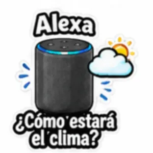 Alexa ¿Cómo estará el clima? - getsticker.com
