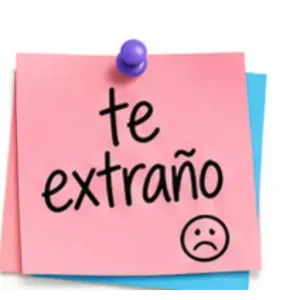 te extraño - getsticker.com