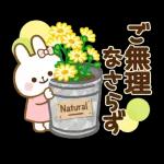 スタンプ · やさしいうさぎ
