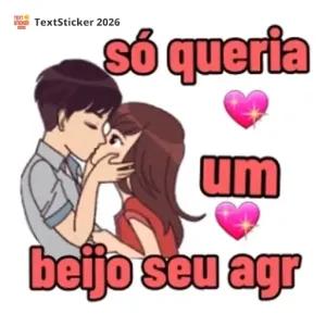 só queria um beijo seu agr - getsticker.com