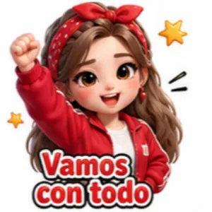 Vamos con todo - getsticker.com