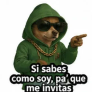 Si sabes como soy, pa' que me invitas - getsticker.com