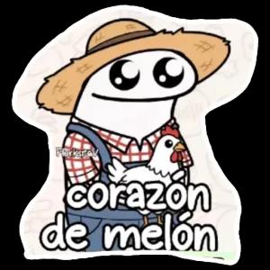 corazon de melón - getsticker.com