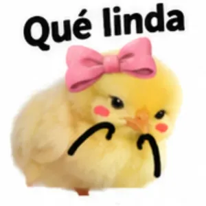 Qué linda - getsticker.com