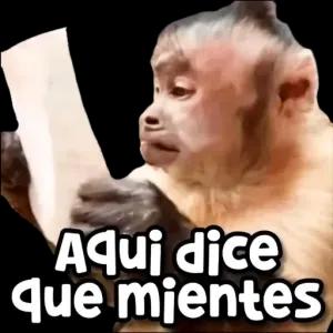 Aqui dice que mientes - getsticker.com