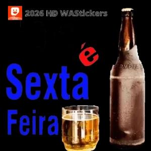 2026 HD WAStickers, Sexta Feira, é, CERVEJA - getsticker.com