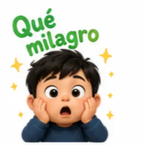 Qué milagro - getsticker.com