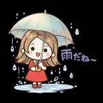 梅雨の毎日を彩るやさしい女の子