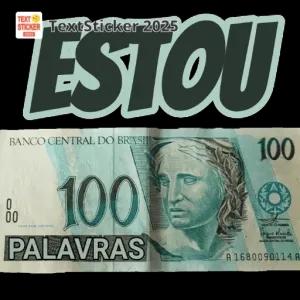 ESTOU, PALAVRAS - getsticker.com