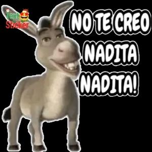 NO TE CREO NADITA NADITA! - getsticker.com