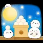 シマエナガ親子の春夏秋冬いつでもスタンプ