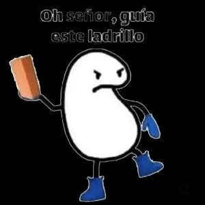 Oh señor, guía este ladrillo - getsticker.com