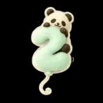 ぷっくり3D★パンダの誕生日