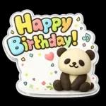 ぷっくり3D★パンダの誕生日