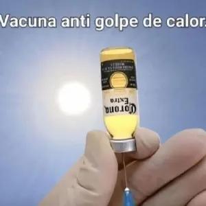 Vacuna anti golpe de calor. Corona Extra - getsticker.com